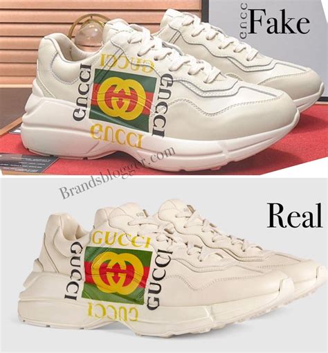 how to spot fake gucci rhyton|are Gucci rhyton shoes real.